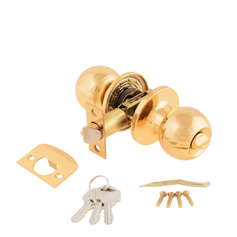 Door Knob assembly on White Background